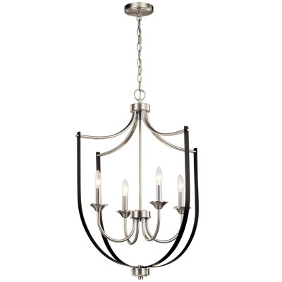 4 - Light Dimmable Geometric Chandelier