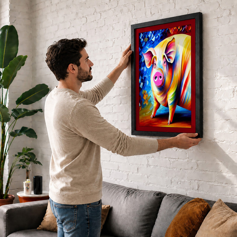 Electric Pig Energy Modern - Print, A3 - 42.0 x 29.7 cm, White