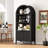 71" Arched Storage Bookcase, Display Cabinet-180514325