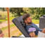 Tyndale 195cm Long Reclining Single Sun Lounger with Cushions and Table-411703438-411703439