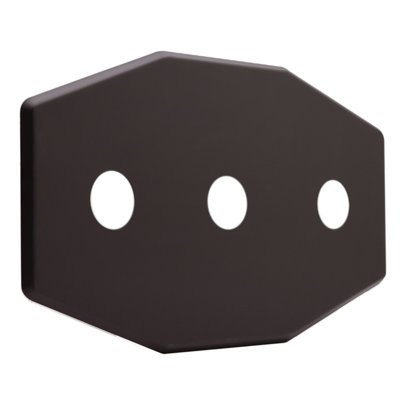 Three-Hole Remodel Cover Plate for Bathtub and Shower Valves