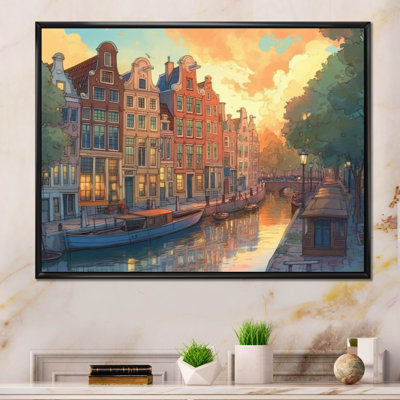 Peaceful Amsterdam I, reproduction d'art sur toile