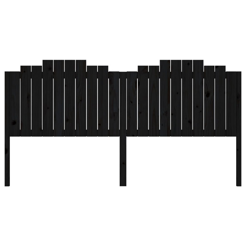 Nimmons Solid Wood Headboard, Black