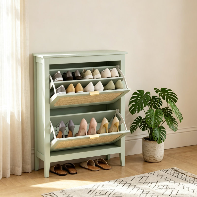 14 Pair Shoe Storage Cabinet