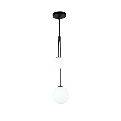 Autherine 2 - Light Semi Matte Black Unique/Statement Pendant