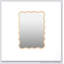 Miroir rectangulaire ondulé en bois massif pour une décoration murale moderne, durable et élégante pour diverses pièces-397124723-397124713-397124722