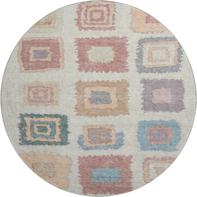 Premium Machine Washable Ariel Geometric Rug