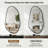 Asymmetrical Metal Framed Tempered Glass Wall Mirror-351220602-351220603