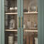 Bibliothèque arquée 71 "avec portes en verre - Vitrine polyvalente et armoire de rangement pour garde-manger-134877830