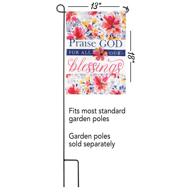 Danykah Double Sided 18'' H x 13'' W Polyester Garden Flag