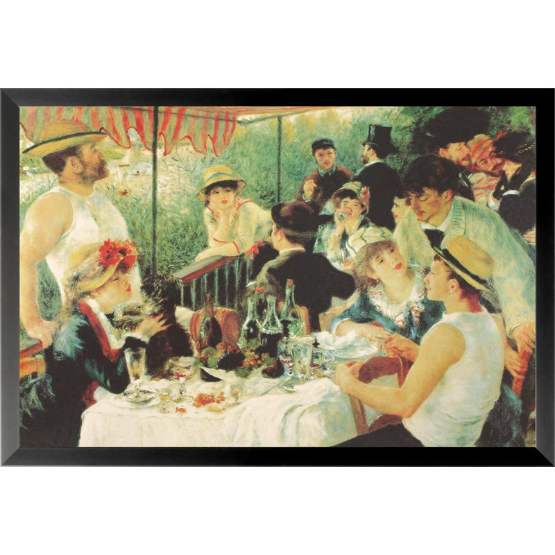 «The Oarsmens Breakfast», reproduction d'art encadrée, H 16 po x l 24 po x P 1 po