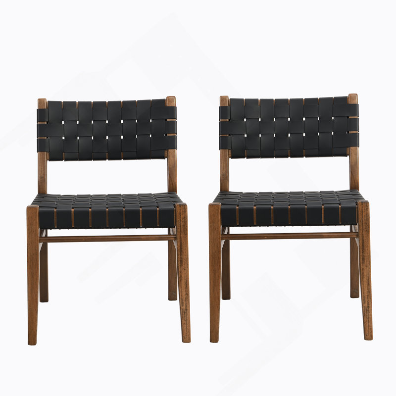 Chaise de salle à manger (ensemble de 2), Brun