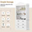 Élégante armoire de rangement blanche
