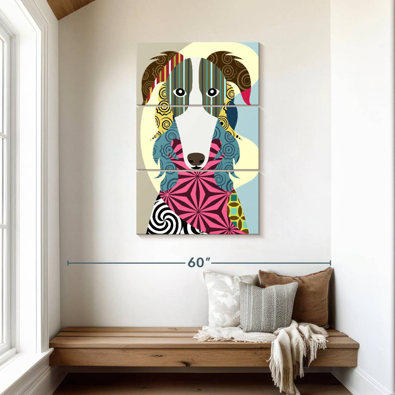 Brampt Borzoi Russian Wolfhound, 45" H x 28" W