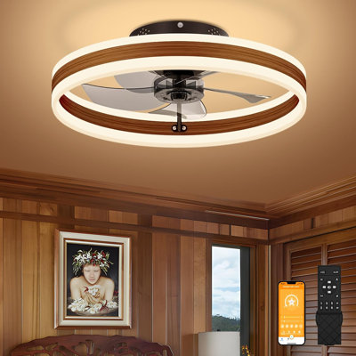 Low Rise Ceiling Fan With Lighting Fixtures