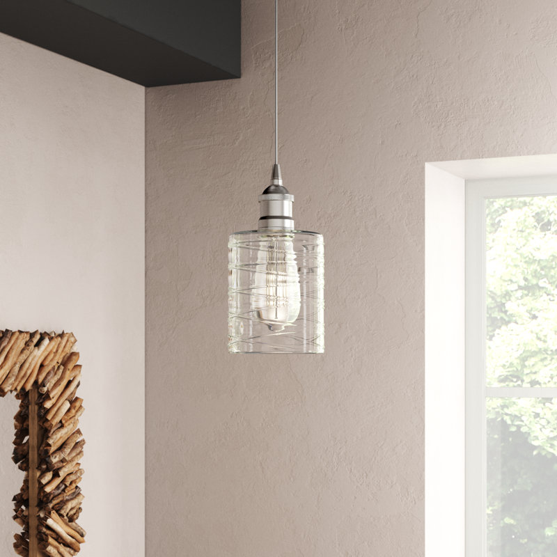 Karon 1 - Light Single Pendant, Brushed Satin Nickel
