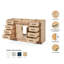 Base de meuble-lavabo simple 60 po Osoria-107155675