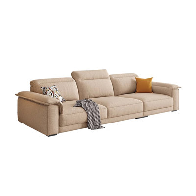 Canapé moderne en coton et lin confortable