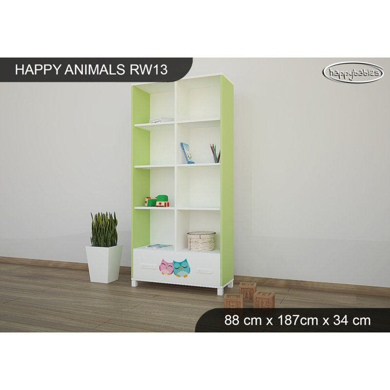 187cm H X 88cm W Animals Kids Cube, Green
