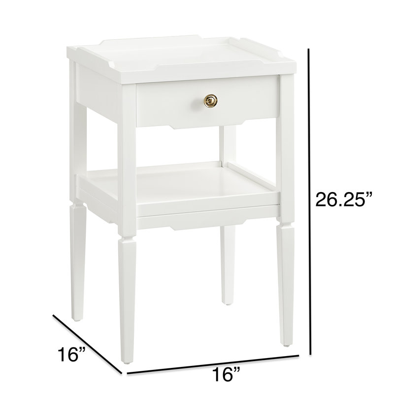 Lovett 1-Drawer Nightstand - Set Of 2, White