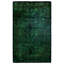 Overdyed Hand-Knotted Wool Modern-Contemporary Green Area Rug 3' 0" x 4' 10"