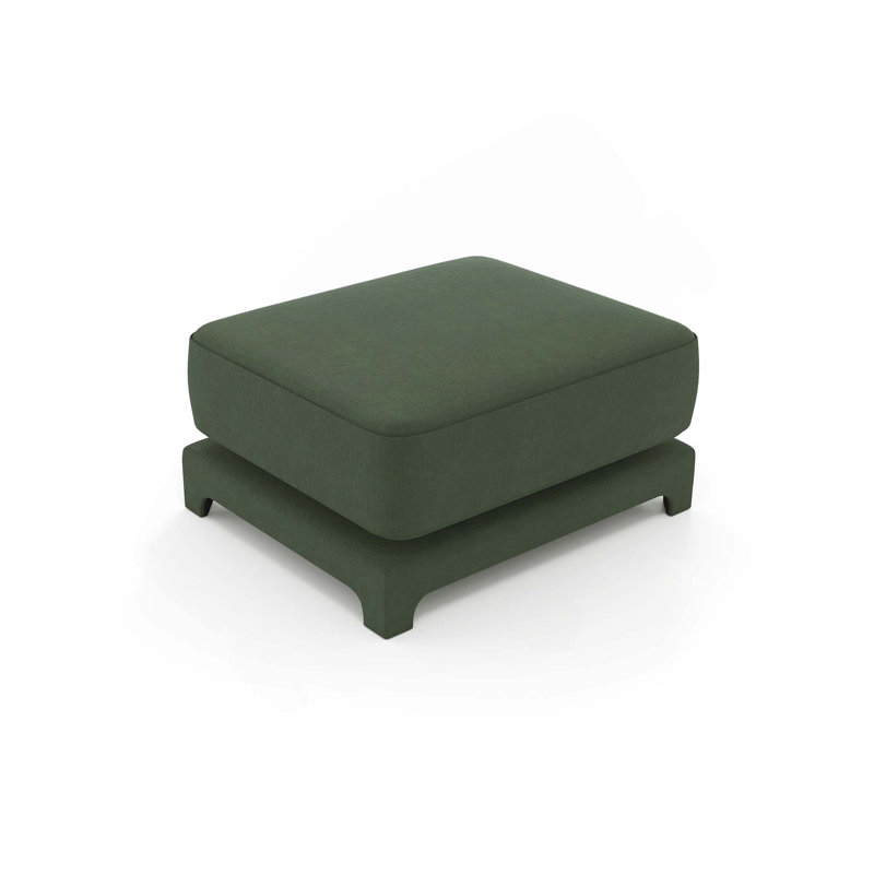 Repose-pieds rembourré Soft Elegent, Green