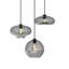 Luminaires suspendus en grappe 3 lumières rétro avec 3 formes différentes de lustres