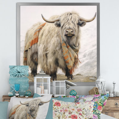 Wild Yak V - animaux, art mural sur toile