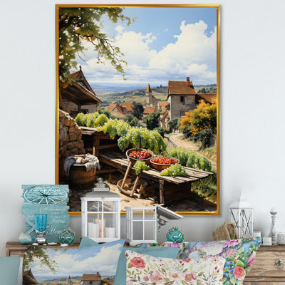 «Vineyard Harvest Symphony III», reproduction sur toile