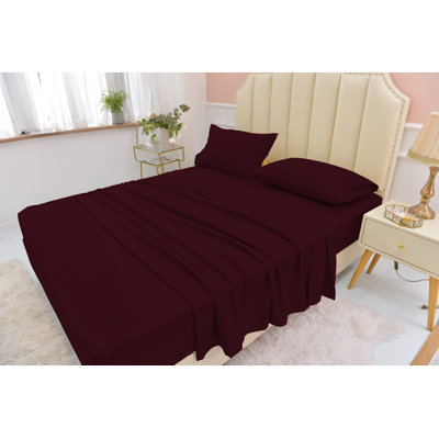 Ensemble de draps en rayonne de bambou ultra doux et infroissable