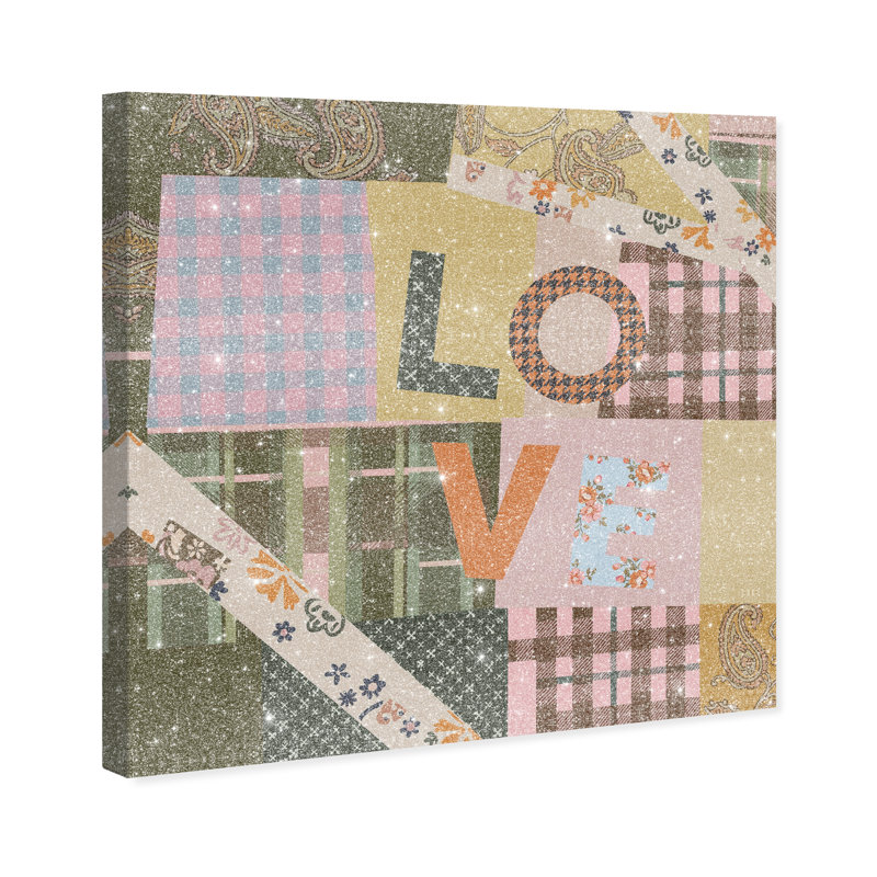 Retro Scarf II Print by Oliver Gal, 12"H x 12"W, Gallery Wrapped