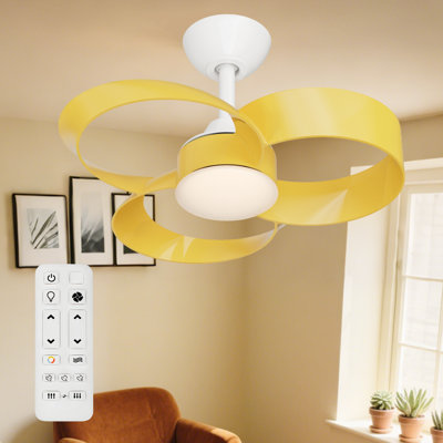 Soraya 22 in. Indoor Ceiling Fan with Dimmable Integrated LED and Remote Control