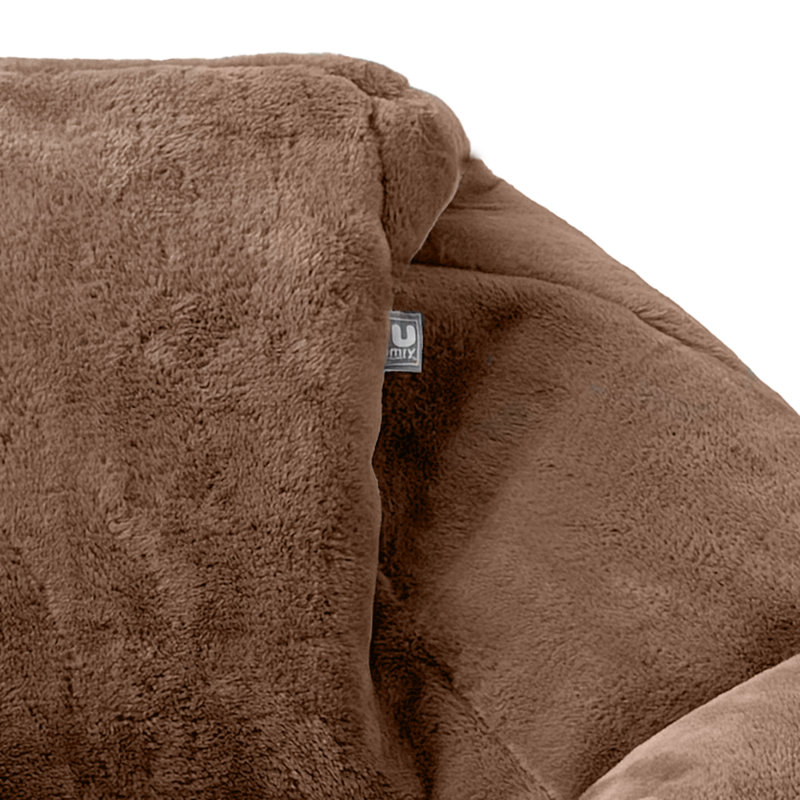 rucomfy Beanbags Hygge Faux Fur Bean Bag Chair for Adults - Extra Large Luxurious Fluffy Seating for Home Lounge and Bedroom - Arrives with Filling - 80 x 110cm