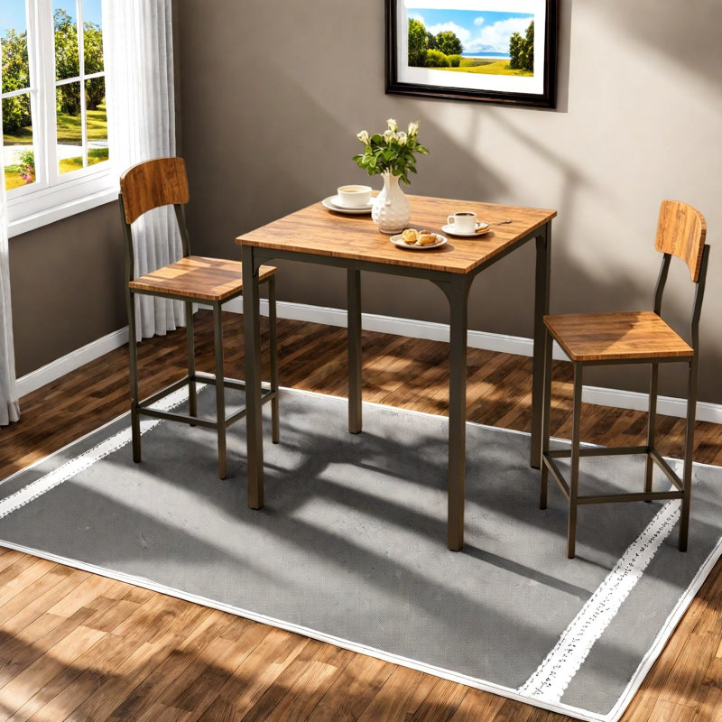 Ensembles de table de salle à manger compacts (doit inclure la table et la chaise), cuisine industrielle en panneau de fibres à densité moyenne