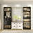 Freestanding Closet System with Drawers and Mirror-307756265