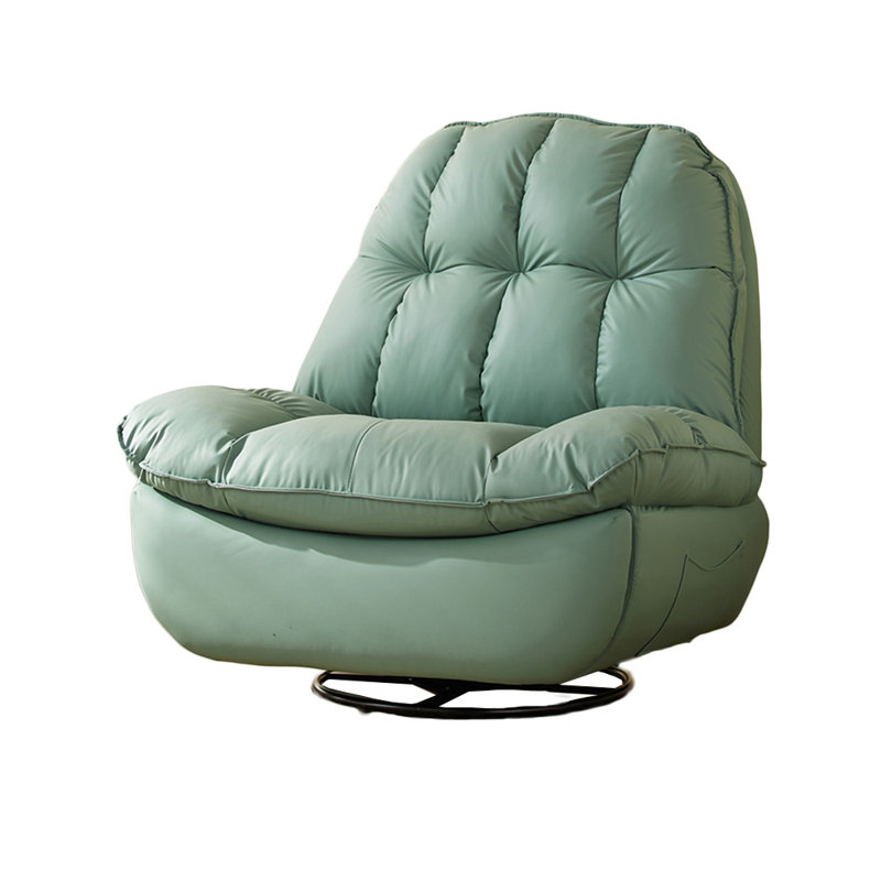 Fauteuil inclinable en similicuir Surianna, Cyan