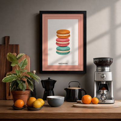 Stacked Macarons Modern - Framed Print