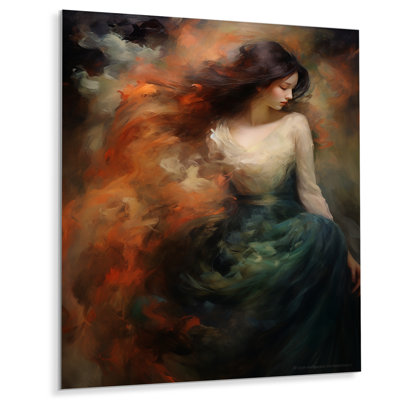 Brazilian Beauty Blue Dress Salsa Dancer - Dancer Wall Art Print