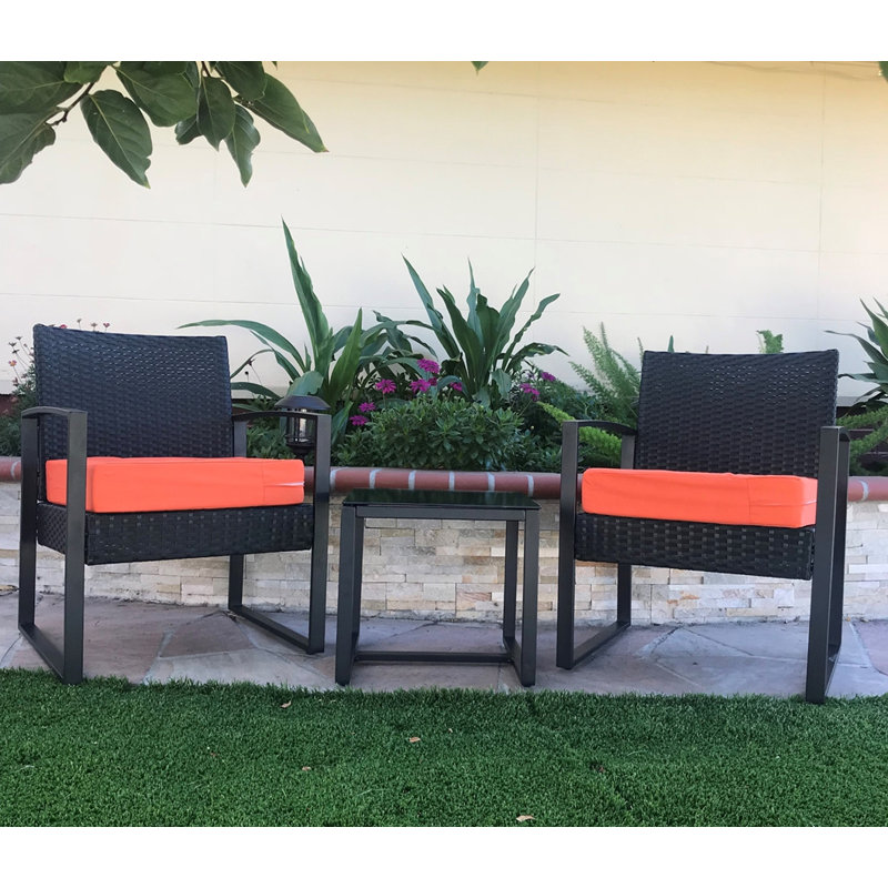 Outdoor 4'' Cushion Cover, Sunkissed Orange, 20" W x 18" D