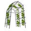 7-Cross-Tube Metal Trellis – 230 cm High, 183 x 115 cm, PE-Coated Weatherproof Plant Support for Raised Beds & Vegetable Gardens