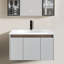 Integrated White Ceramic Basin, Drain Not Included