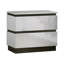 Table de chevet avec USB, blanc