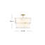 Simone 6 - Light Steel Dimmable Drum Chandelier