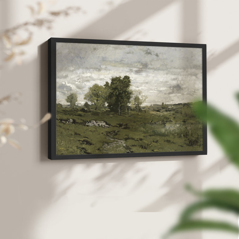 Paysages rétro - DCXLVII - Reproduction encadrée - Restickable, H 11 po x l 14 po, Noir