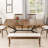 Kuanysh Rectangular with Iron Base Dining Table