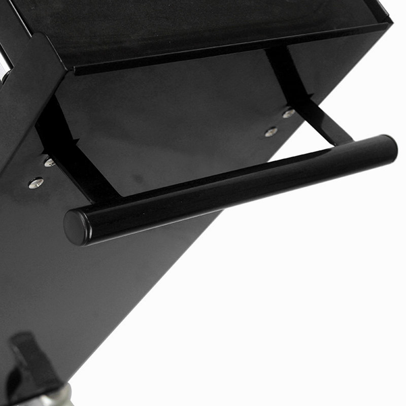Chariot à outils multifonctionnel avec 4 roulettes, Noir
