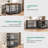 Gurmukh Corner Dog Crate Furniture with Divider and Bowls-379907555-379907553