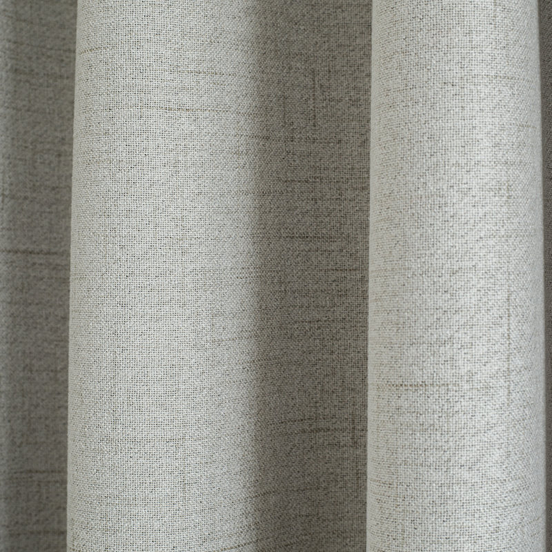 Ariyan Room Darkening Curtain, Width 140 x Drop 175cm, White