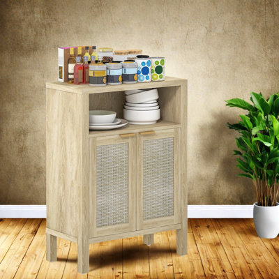 Buffets compacts avec rangement, armoire de cuisine en bois