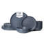 Service de table 12 pièces en grès, service pour 4 avec assiettes et bols, vaisselle empilable allant au lave-vaisselle et au micro-ondes, ustensiles de cuisine glaçure mat non toxique-302371595